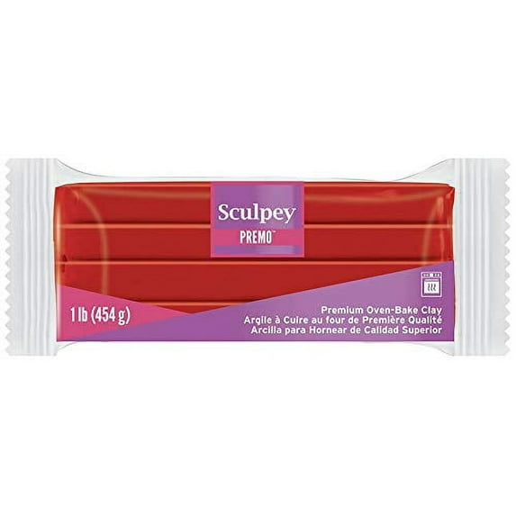 Premo Sculpey Polymer Clay 1lb-Cadmium Red Hue