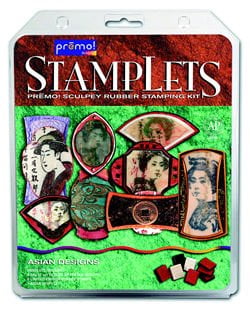 Premo Stamplets - Asian Designs - Sculpey Rubber Stamping Kit