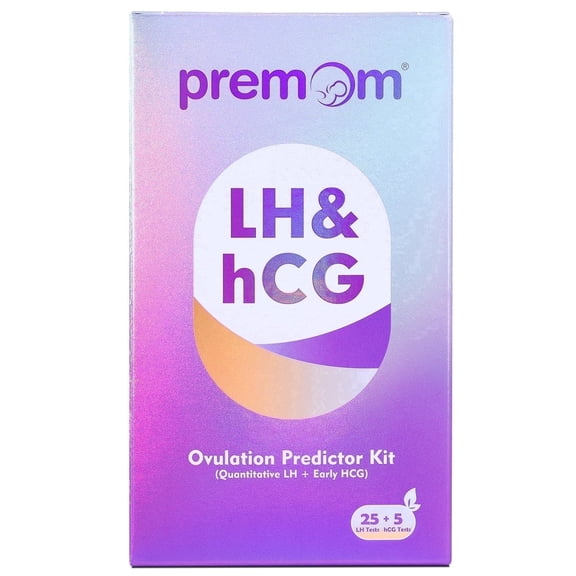 Premom Quantitative Ovulation Predictor Kit with 25 Ovulation Test Strips and 5 Pregnancy Test Strips, Valid until Nov 28,2026