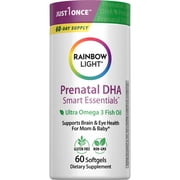 Prenatal Dha Smart Essentials Omega-3 Fatty Acids | 60 Softgels | by Rainbow Light