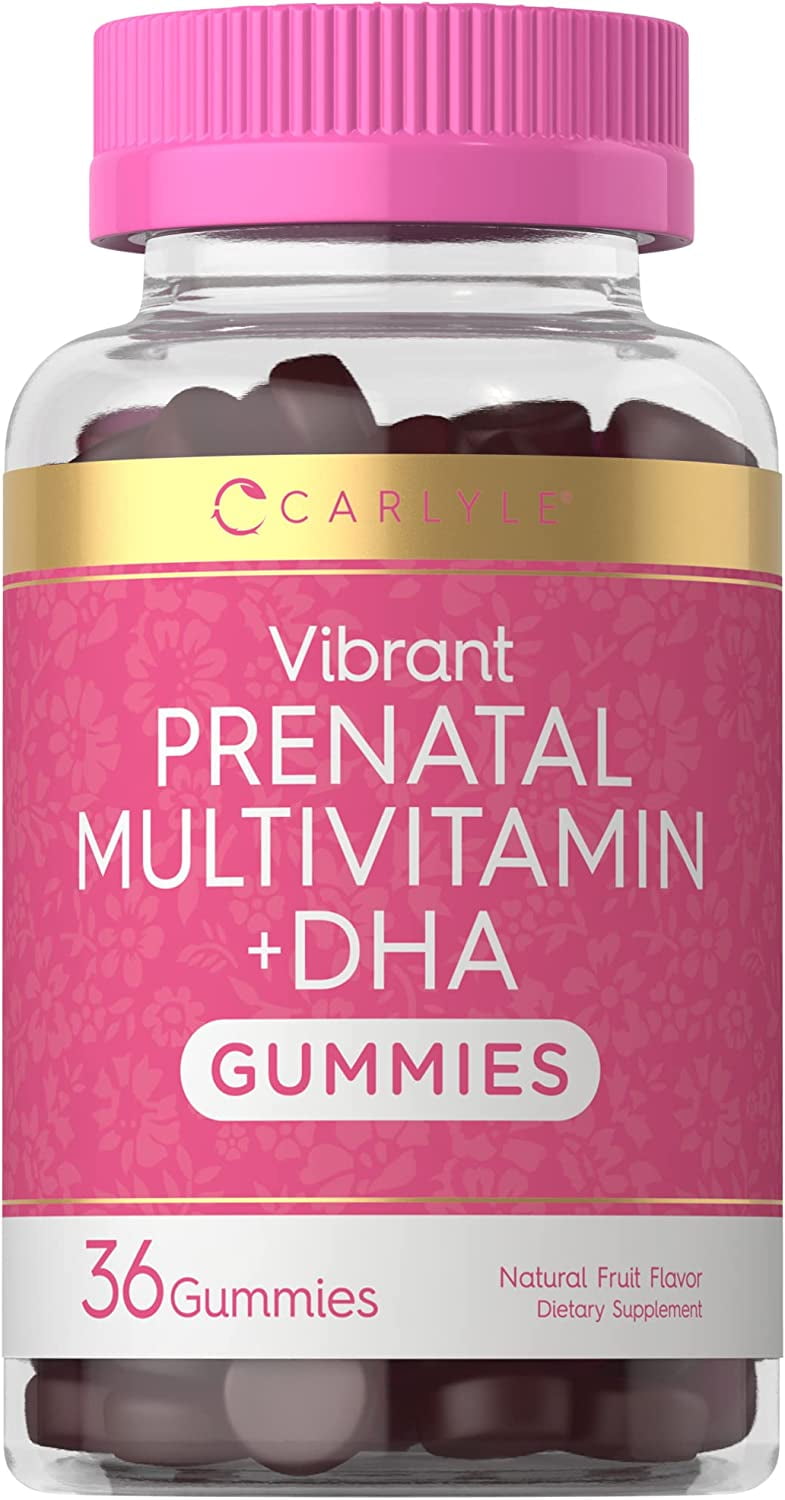 Prenatal Vitamin Gummies 36 Count Natural Fruit Flavor by Carlyle