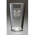 thumbnail image 1 of Prendergast Irish Coat of Arms Pint Glasses - Set of 4 (Sand Etched), 1 of 2