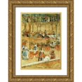 thumbnail image 1 of Prendergast, Maurice Brazil 11x14 Gold Ornate Wood Framed with Double Matting Museum Art Print Titled - Afternoon Pincian Hill, 1 of 4