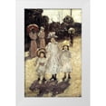 thumbnail image 1 of Prendergast, Maurice Brazil 22x32 White Modern Wood Framed Museum Art Print Titled - Sunday Morning in Paris, 1 of 4