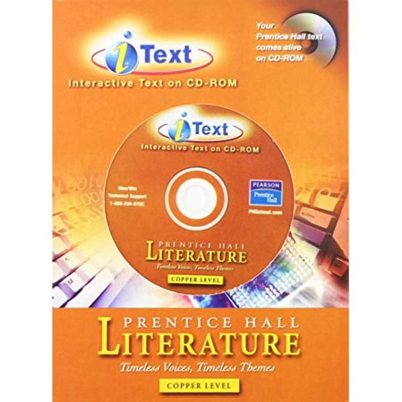 Prentice Hall Literature Timeless Voices Timeless Themes 7th Edition I-Text CD ROM Grade 6 2002c S