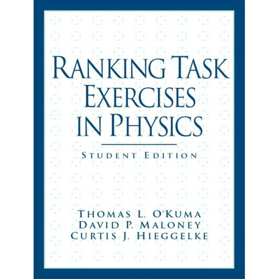 Prentice Hall Series in Educational Inno Ranking Task Exercises in Physics, (Paperback)