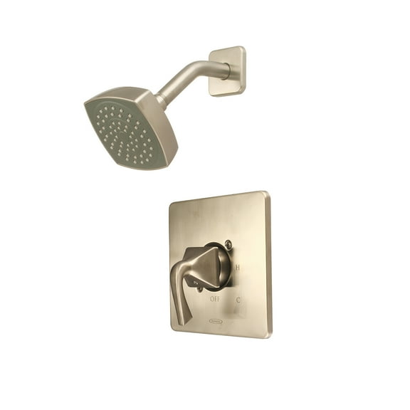 Prenza T-4PR310-BN 1 Spray Pattern 4 in. Wall Mount Fixed Shower Head in PVD Brushed Nickel