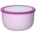 thumbnail image 1 of Prep Bowls with Lids- Wide and Deep Nesting Plastic Small Mixing Bowl Set with Lids,Dishwasher,Microwave & Freezer Safe,Stackable Nesting Serving Bowls with Non-Slip Base for Prepping (Purple), 1 of 9