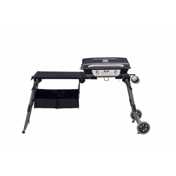 Cuisinart Prep ‘N Go Folding Gas Grill, Portable Stand-Up Propane Grill with Compact Fold and Storage Tote