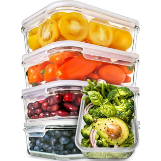 50 pack, 17oz] Food Storage Containers With Lids - Plastic Containers –  PrepNaturals