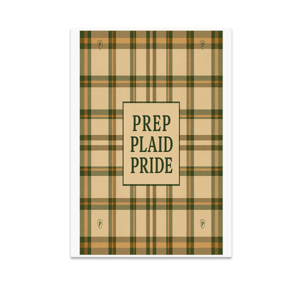 Prep Plaid Pride Classic Wall Art - Home Office Decor - 13x19 Poster Print