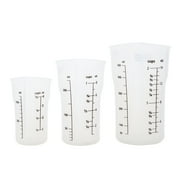 Prep Solutions High Heat Silicone Measuring Cup Set with Ribbed Grip, 3-Piece