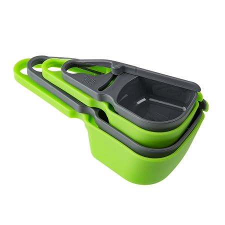 Prep Solutions 4 Piece One-Handed, Leveling Measuring Cup Set
