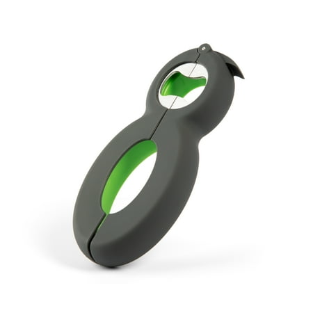 Prep Solutions 6-in-1 Multi Opener with Non-Slip Grip for Jars, Cans and Bottles