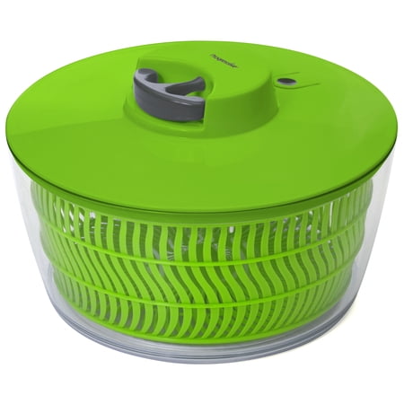 ROPE SALAD DRYER WITH STOP, GREEN - 4L