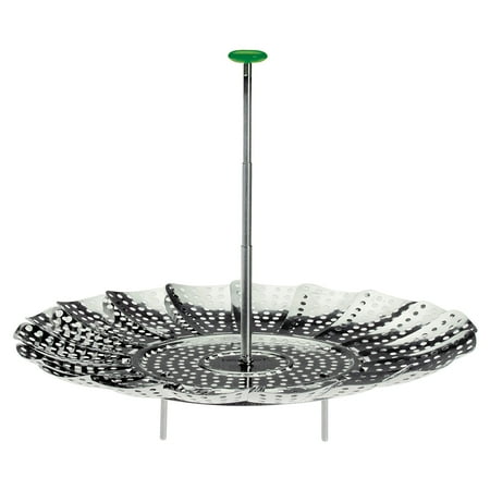 Prep Solutions Stainless Steel, Easy Reach 8 Inch Extendable Steamer Basket