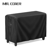 MR. COVER Prep Table Cover for 52 Inch Keter Unity XL Portable Outdoor Table, 600D Heavy Duty & Waterproof Patio Table Covers for Grill Dining Kitchen Cart, Rip-Stop and Weather-Resistant, Black