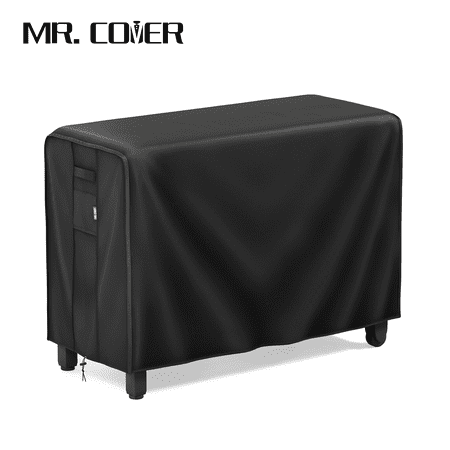 MR. COVER Prep Table Cover for 52 Inch Keter Unity XL Portable Outdoor Table, 600D Heavy Duty & Waterproof Patio Table Covers for Grill Dining Kitchen Cart, Rip-Stop and Weather-Resistant, Black