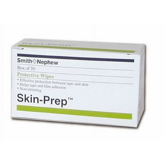 Prep Wipe Skin-Prep Purified Water, Diglycol, Glycerin, Individual Packets - 3 Boxes of 50 (150 Count)