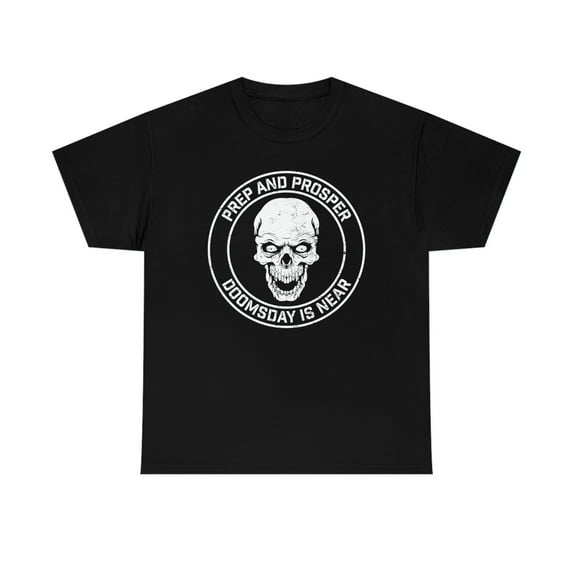 Prep and Prosper Prepper Survivalist Skull Premium T-Shirt