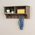 thumbnail image 1 of Prepac 36" Wide Hanging Entryway Shelf, Drifted Gray, 1 of 5