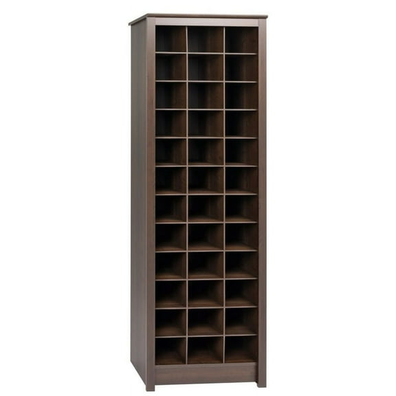 Prepac 36 pair Shoe Storage Rack, Espresso