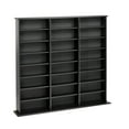 thumbnail image 1 of Prepac 51" Triple CD DVD Wall Media Storage Rack in Black, 1 of 12