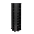 thumbnail image 1 of Prepac 64" 4-Sided CD DVD Spinning Media Storage Tower in Black, 1 of 3