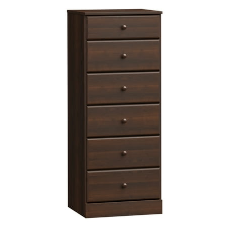 Prepac Astrid 6-Drawer Tall Chest, Rich Espresso