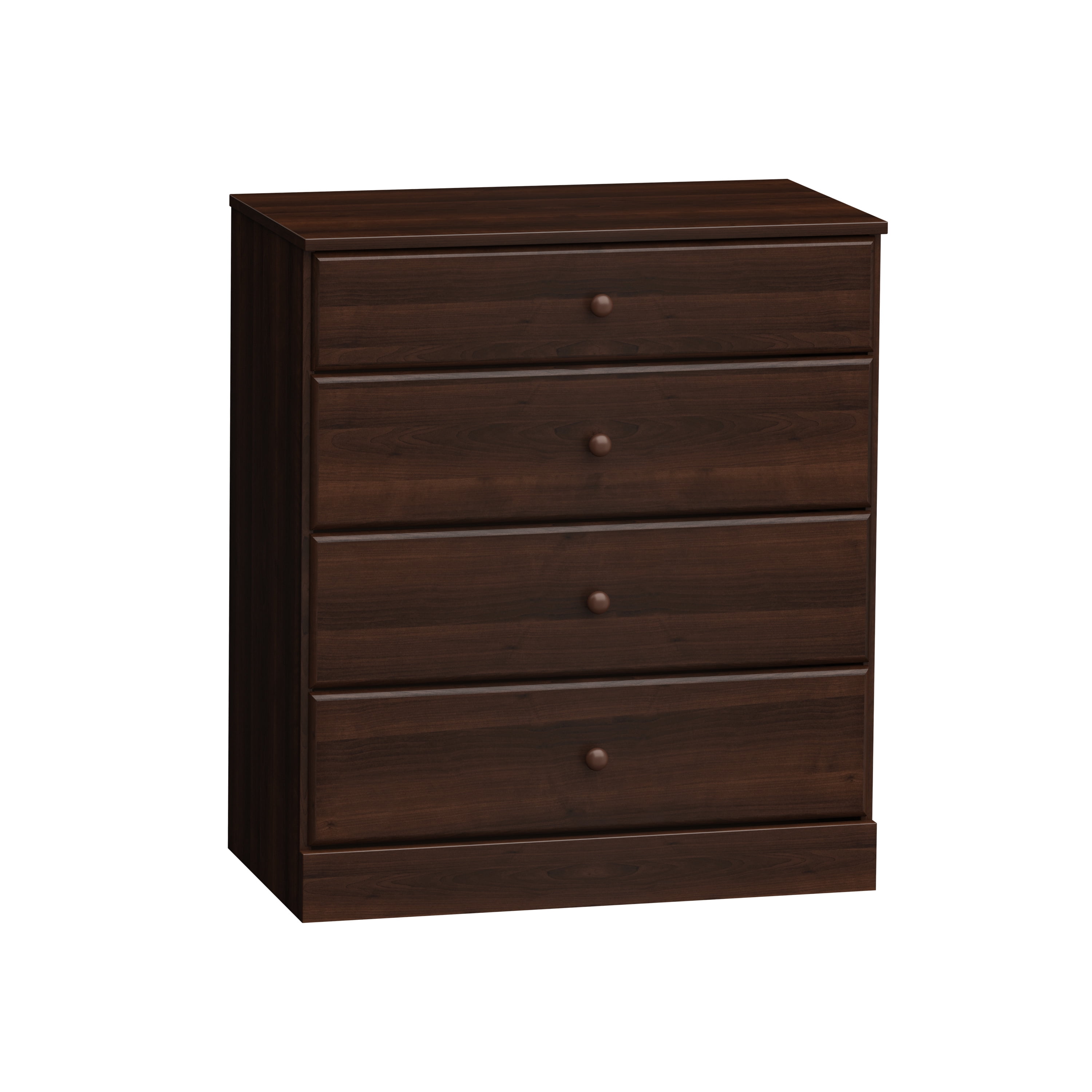 Astrid Espresso 4-Drawer Vertical Wood Dresser