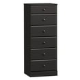 thumbnail image 1 of Prepac Astrid Tall Black Dresser: 16.5"D x 19.75"W x 50"H, 6-Drawer Chest for Bedroom by Prepac - Perfect Chest of Drawers for Ample Storage, 1 of 11