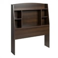 thumbnail image 1 of Prepac Astrid Twin Bookcase Headboard in Espresso, 1 of 5