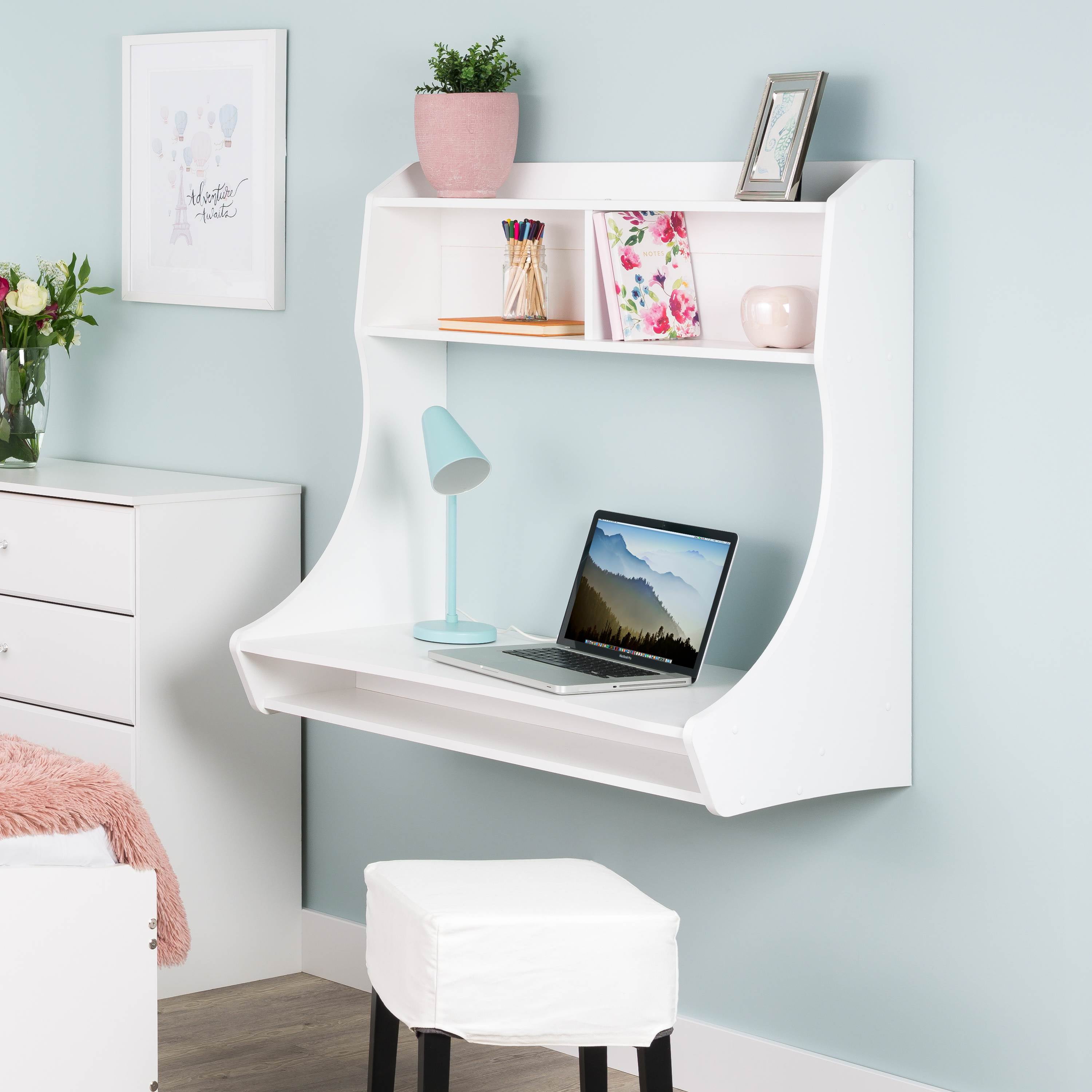 Prepac compact hanging desk deals