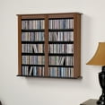 thumbnail image 1 of Prepac Double Floating Media Wall Storage in Cherry and Black, 1 of 6