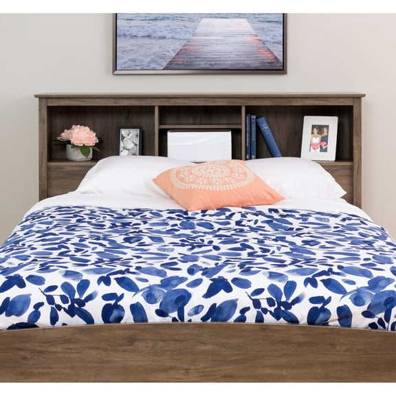Prepac Double/Queen Bookcase Headboard, Multiple Sizes and Finishes