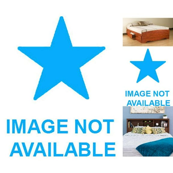 Prepac Edenvale Full Platform Storage Bed with Headboard, Cherry