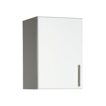 Prepac Elite 16" Wall Cabinet, White Storage Cabinet, Bathroom Cabinet, Pantry Cabinet with 1 Adjustable Shelf 16" D x 16" W x 24" H, WEW-1624