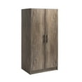 thumbnail image 1 of Prepac Elite 2-Door Drifted Gray Freestanding Wardrobe Cabinet / Armoire for Adults & Kids, 20"Dx32"Wx65"H, 1 of 14