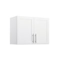 thumbnail image 1 of Prepac Elite 24" H Wall Cabinet with Panel Doors, White Storage Cabinet, Bathroom Cabinet, Pantry Cabinet with with 1 Adjustable Shelf 16.75" D x 32" W x 24" H, WSUR-1002-1, 1 of 16