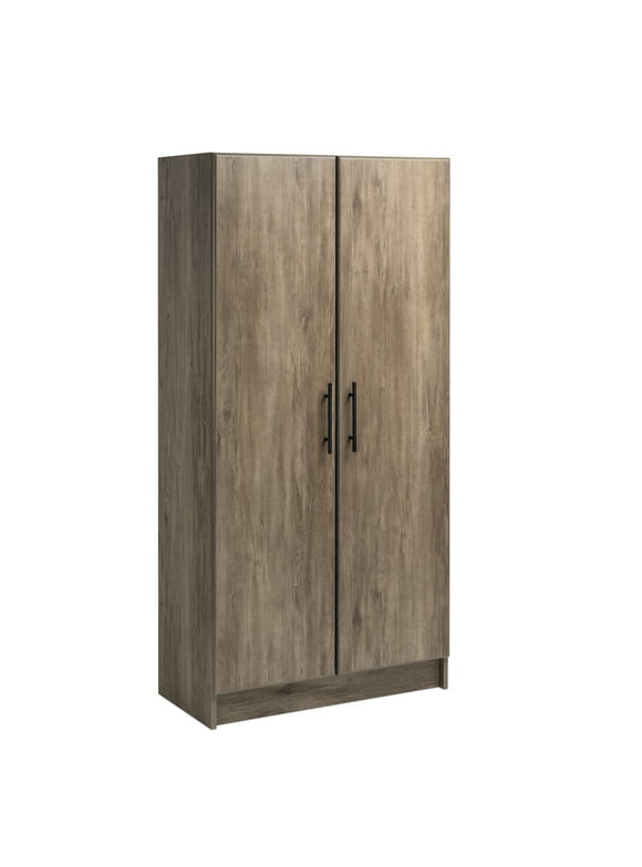 Prepac Elite 32 inch Storage Cabinet, Drifted Gray