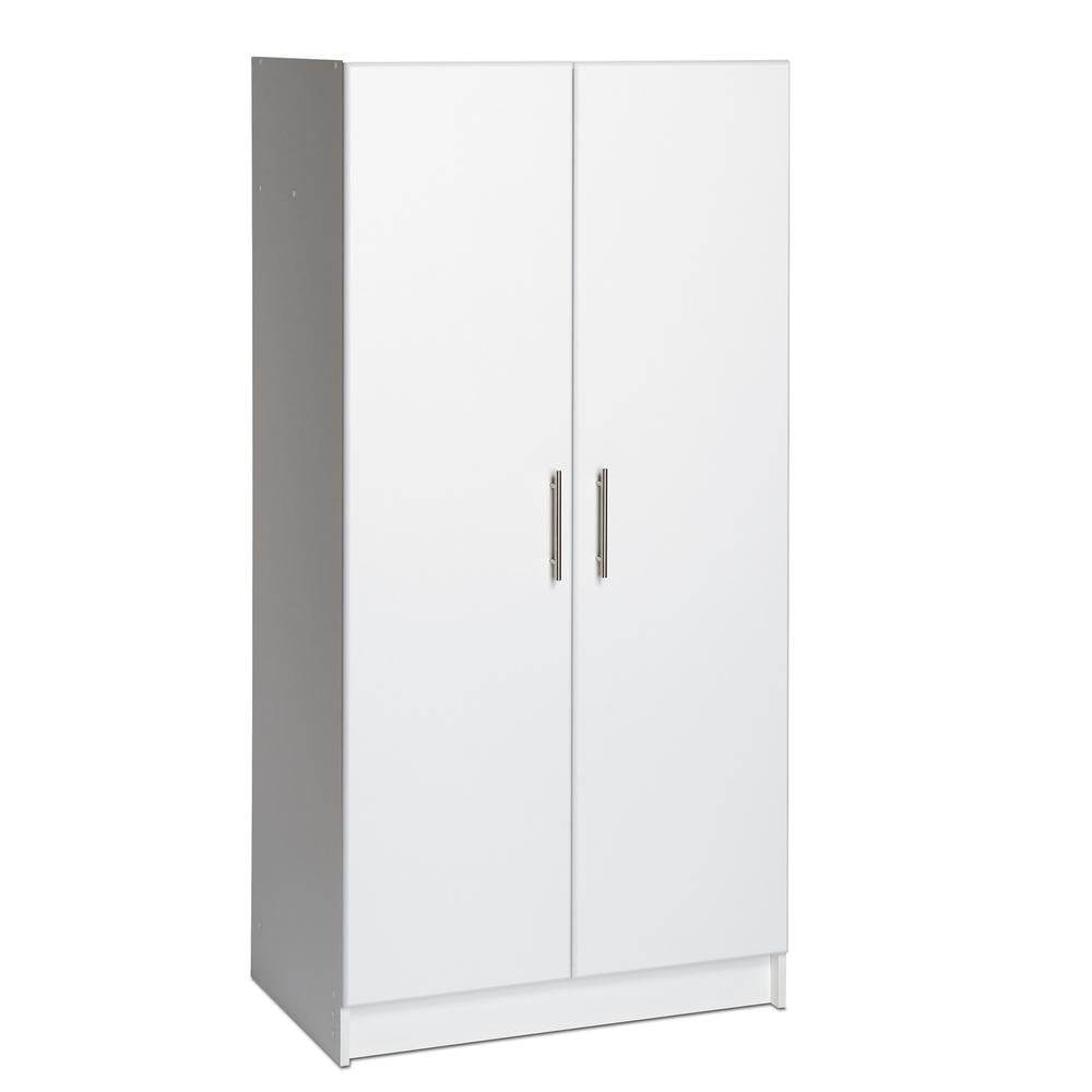 White 96" Cabinet Set with Adjustable Shelving