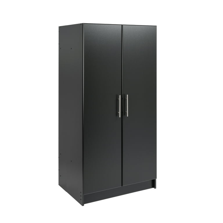 Prepac Elite 32 in. Wardrobe Cabinet Black