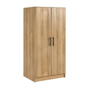 Prepac Elite Tall Garage Storage Cabinet & Pantry Storage Cabinet, 2-Door Freestanding Garage Cabinet with Adjustable Shelves, 16 D x 32 W x 65 H, Oak OES-3264