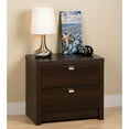 thumbnail image 1 of Prepac Espresso Series 9 Designer Nightstand, 2-Drawer, 1 of 2