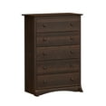 thumbnail image 1 of Prepac Fremont Espresso 5-Drawer Chest Dresser for Bedroom for Adults, 17.75"Dx31.5"Wx44.75"H, 1 of 13