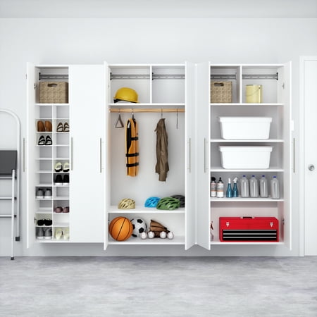 Prepac HangUps 102" Storage Set L, 3 Pieces, White