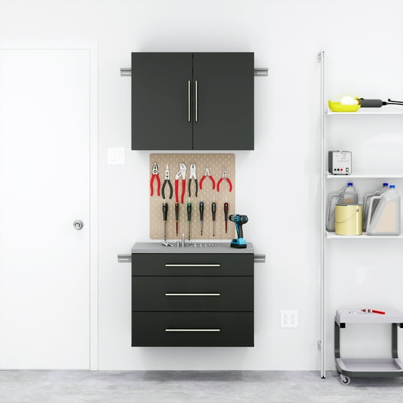 Prepac HangUps 30" Storage Cabinet Set A, 2 Pieces, White