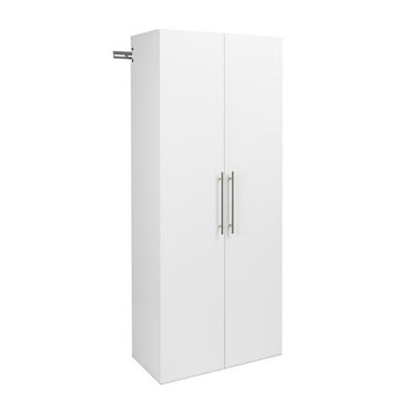 Prepac HangUps 6 Piece 120" Wall Mounted Garage Cabinet Set in White