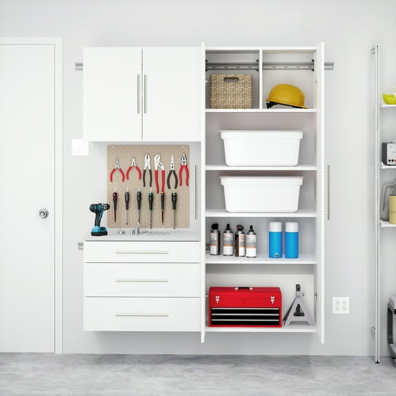 Prepac HangUps 60" Storage Cabinet Set B, 3 Pieces, White