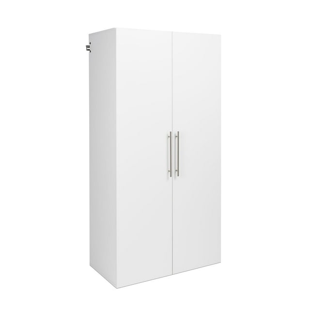 Prepac HangUps Large Storage Immaculate White 36" with Storage Shelves and
